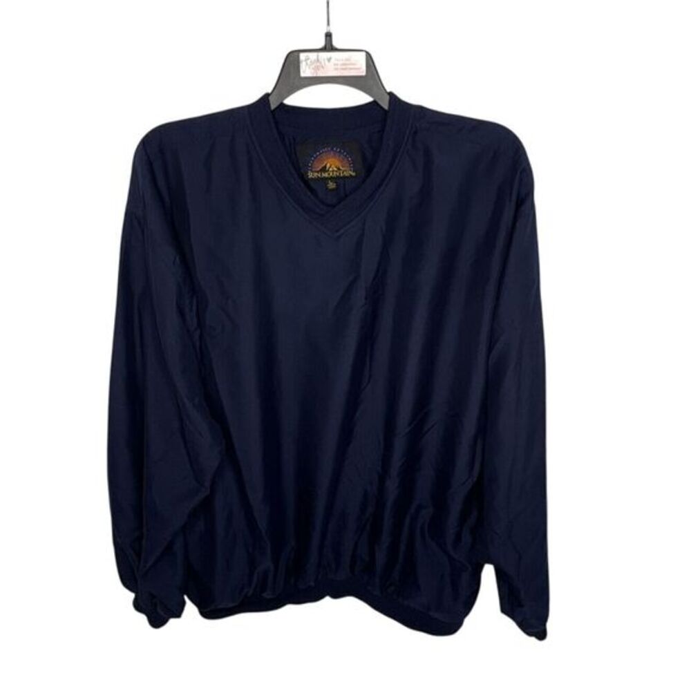 Sun Mountain Golf Jacket Blue Lightweight Pullover Long Sleeve-Adult Large‎